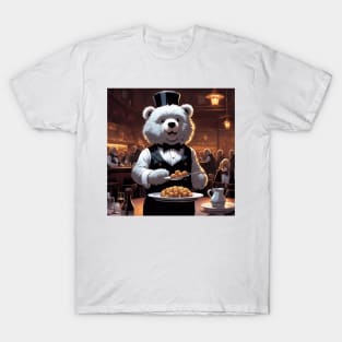 Teddy as a Waiter T-Shirt